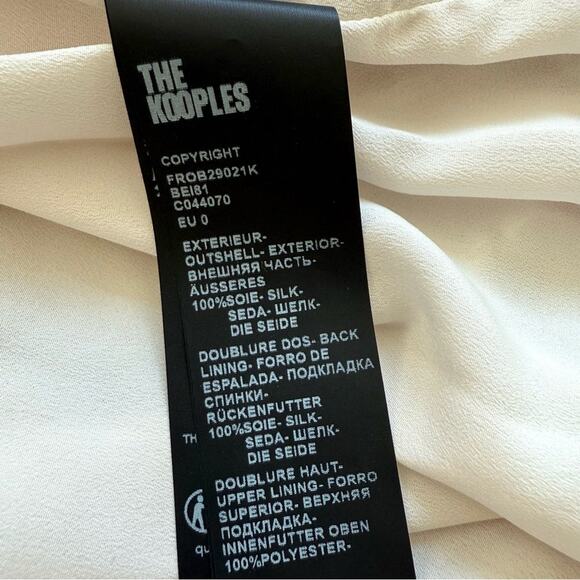 NWT!!! The Kooples women maxi silk dress size 0 or S Retail 715$ - Picture 7 of 11